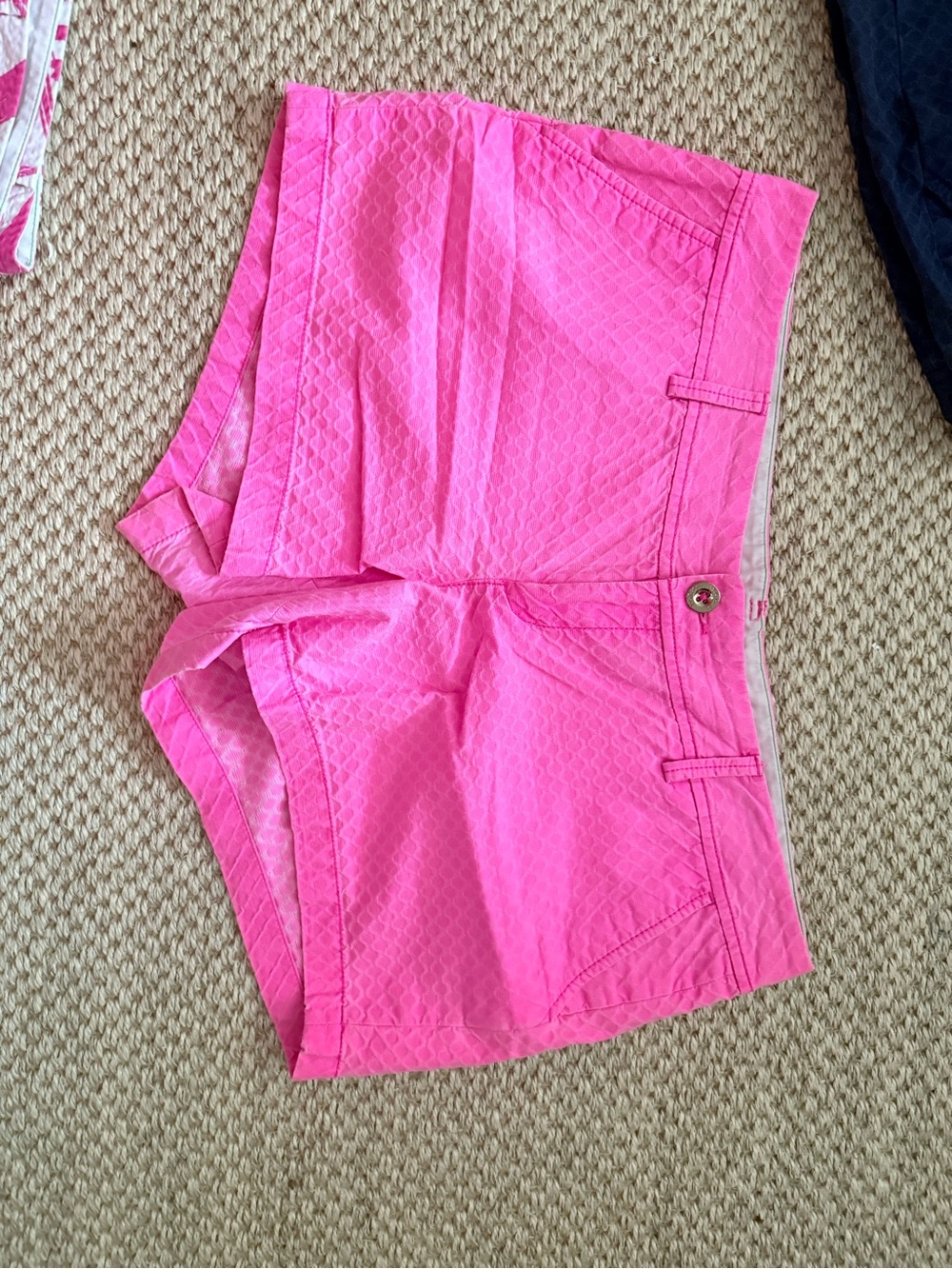Lilly Pulitzer Vibrant Hot Pink High-Waist Shorts